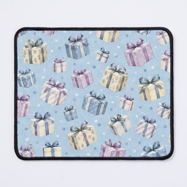 Item preview, Pastel Christmas Gift Pattern – Watercolor Presents designed and sold by BROHLine Studio.
