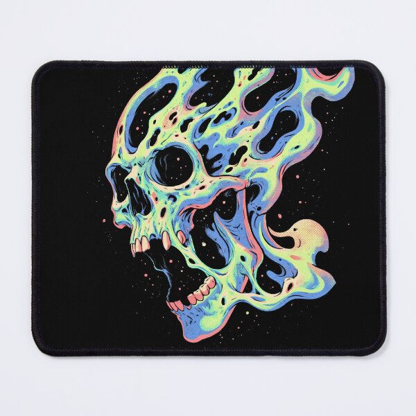 Item preview, Psychedelic Rainbow Flame Skull designed and sold by folskullyz.