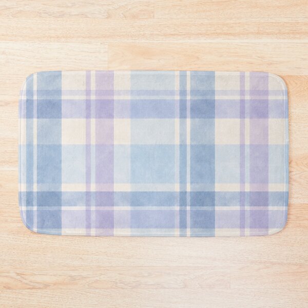 Item preview, Pastel Plaid Pattern – Soft Blue Lavender Watercolor designed and sold by BROHLine Studio.