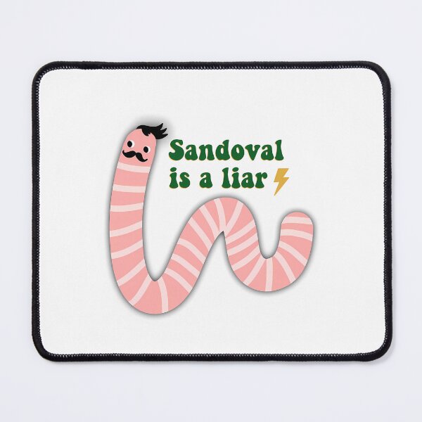 Item preview, Sandoval Worm With Moustache Sticker - Scandoval Is A Liar Team Ariana designed and sold by schell-renay.