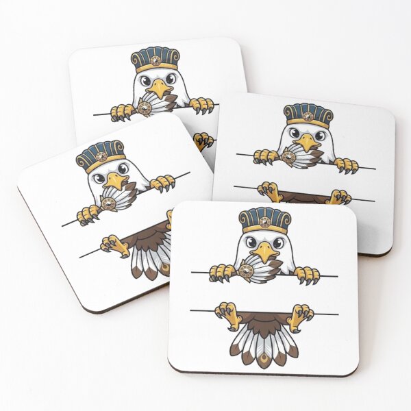 Item preview, Cute Zhuge Liang Eagle Peeking Out - Strategist Monogram Frame designed and sold by PetalsPaws.