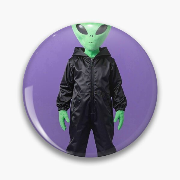 Item preview, Cool Green Alien in Black Halloween Jumpsuit designed and sold by MFMart.