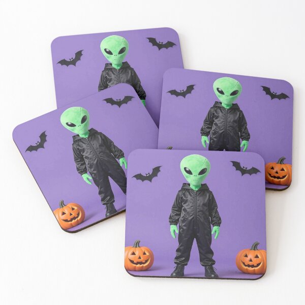 Item preview, Cool Green Alien in Black Halloween Jumpsuit designed and sold by MFMart.