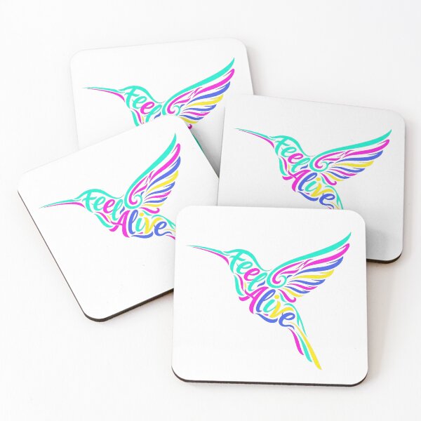 Item preview, Vibrant Hummingbird Neon Typography Vector Graphic Artwork designed and sold by CreativeArtisanPrints Shop.