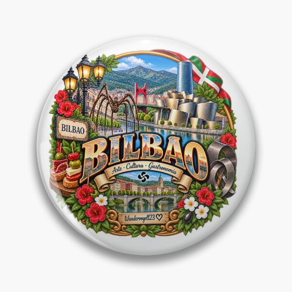 Item preview, Bilbao, Spain – Basque Country: Art, Culture & Culinary Delights designed and sold by Wandervogel123.