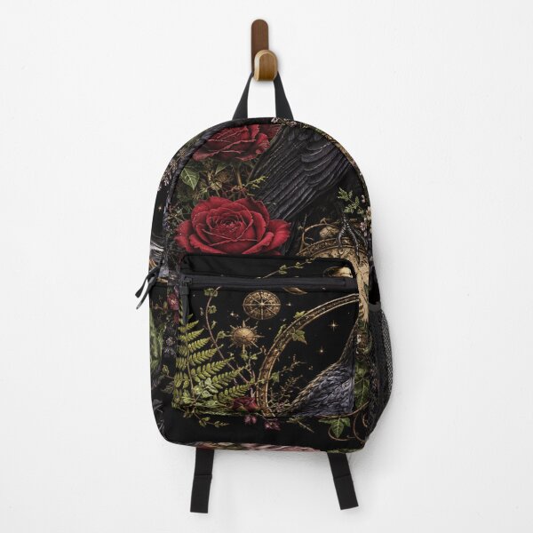 Item preview, Gothic Raven Dark Floral designed and sold by ASWIN STUDIO.