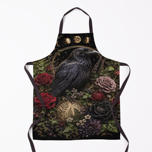 Artikelvorschau, Gothic Raven Dark Floral entworfen und verkauft von ASWIN STUDIO.