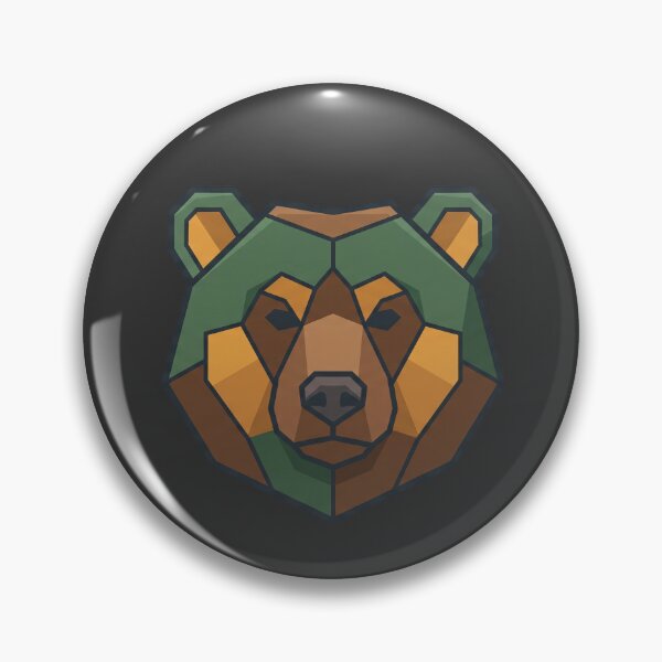 Item preview, Geometric Low Poly Bear Head designed and sold by Rariks.
