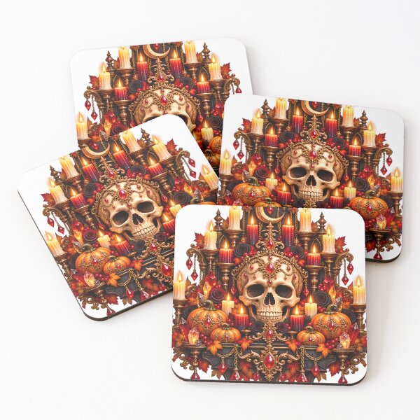 Item preview, Baroque Skull Candle Shrine – Victorian Gothic Halloween designed and sold by Clothes With Smiling Animals Walt Gral.