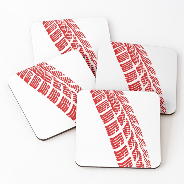 Item preview, Red Car Tire Tracks Racing Tread Graphic Art designed and sold by Wilcox PhotoArt.