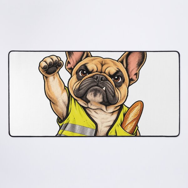 Item preview, French Bulldog in a yellow vest | The people have dog designed and sold by Limmagin.