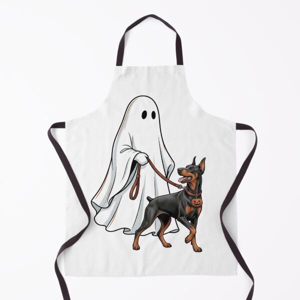 Item preview, Spooky Ghost Walking Doberman Pinscher Dog Lover Halloween Art designed and sold by raedattia.