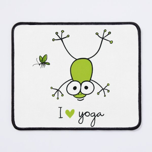 Item preview, Frog doing yoga with a fly nearby designed and sold by anytka.