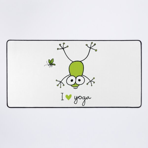 Item preview, Frog doing yoga with a fly nearby designed and sold by anytka.