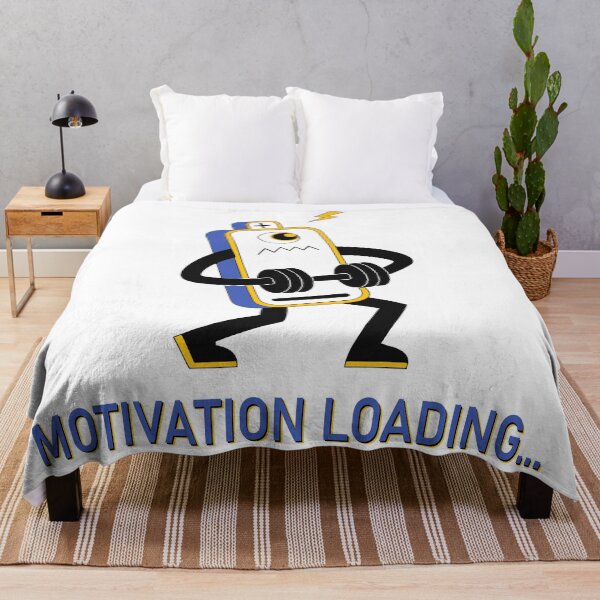 Item preview, Motivation Loading Funny Gym Workout Fitness Battery Character T-Shirt designed and sold by Design-Pro-21.