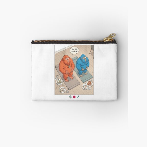 Item preview, Too Full for Yoga Funny Bigfoot Brunch Cartoon Cute Workout Humor designed and sold by Whimsy Trail Co.