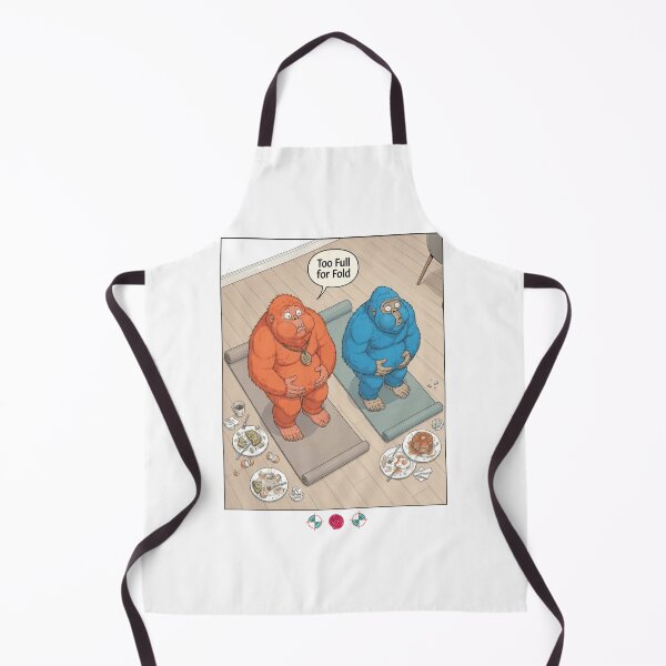 Item preview, Too Full for Yoga Funny Bigfoot Brunch Cartoon Cute Workout Humor designed and sold by Whimsy Trail Co.