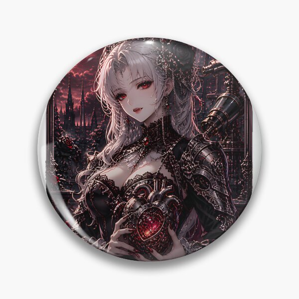 Item preview, Vampire Countess of the Mechanical Heart Steampunk Gothic Romance Art Design designed and sold by Unwind Today.