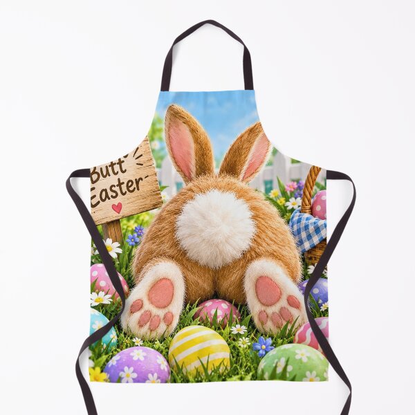 Item preview, Funny Bunny Butt Easter – Fluffy Tail, Colorful Easter Eggs and Spring Flowers designed and sold by lavanya11.