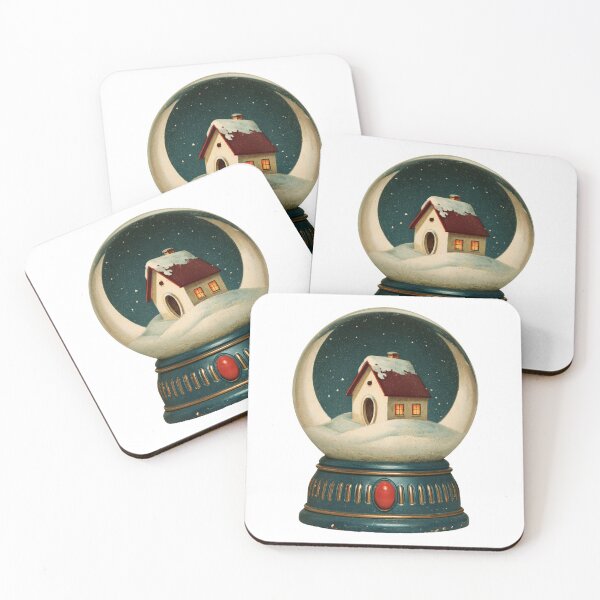 Item preview, Victorian Christmas Cottage Snow Globe designed and sold by Ink and Wink.