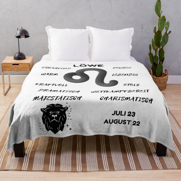 Artikelvorschau, Löwe Sternzeichen Astrologie Horoskop Symbol - Classic Black & White entworfen und verkauft von ZODIARA.