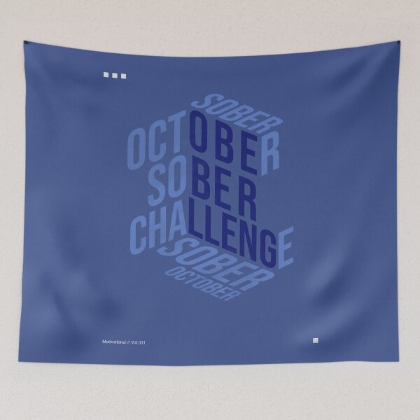 Item preview, Sober October Challenge (Blue) designed and sold by RR-Arts.