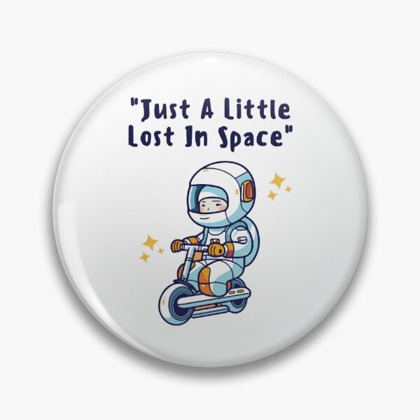 Item preview, Cute Astronaut On Scooter Just A Little Lost In Space designed and sold by KromaDesignLab.