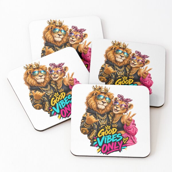 Item preview, Royal Lion Couple Good Vibes Only designed and sold by InterStore78.