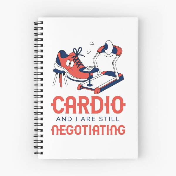 Item preview, Cardio and I Are Still Negotiating Funny Running Gym Fitness T-Shirt designed and sold by Design-Pro-21.