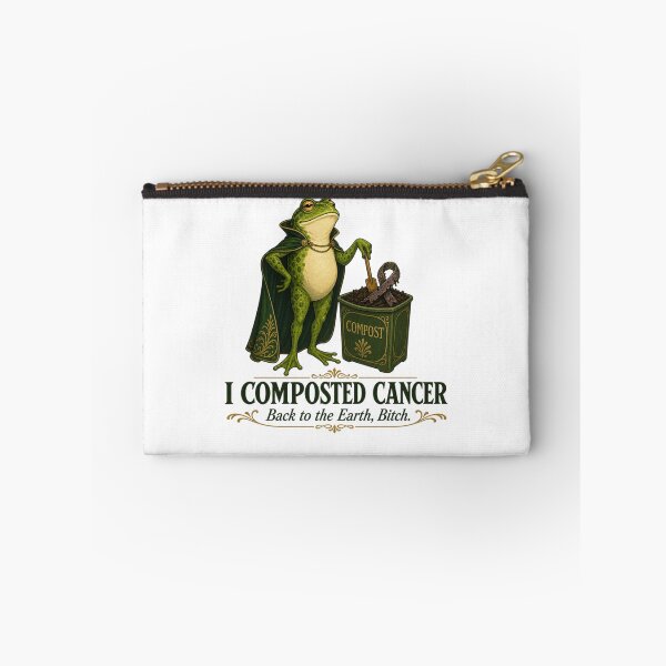 Item preview, I Composted Cancer Funny Skeleton Gardening Art designed and sold by SedaMythica.