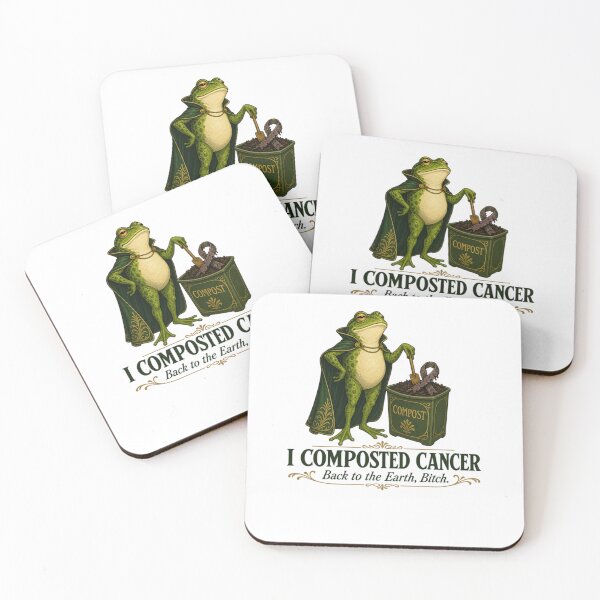 Item preview, I Composted Cancer Funny Skeleton Gardening Art designed and sold by SedaMythica.