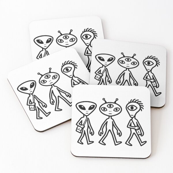 Item preview, Three Aliens walking designed and sold by redstar19.