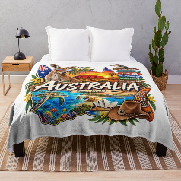 Artikelvorschau, Australien Down Under – Känguru Uluru Sydney Abenteuer entworfen und verkauft von Wandervogel123.