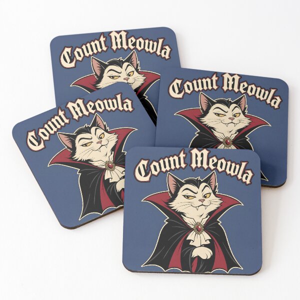 Item preview, Count Meowla Vampire Cat Funny Halloween  designed and sold by Glitchart66.