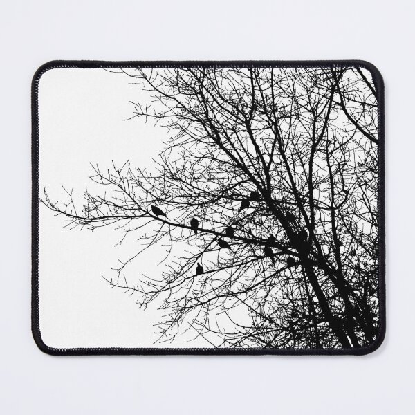 Item preview, Doves in Tree Branches Black and White Contrast designed and sold by jocelynsart.