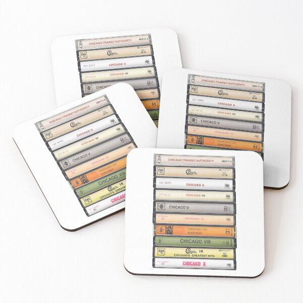 Item preview, Chicago - Studio Albums - Vintage Cassette Print designed and sold by Mr Mustard Prints.