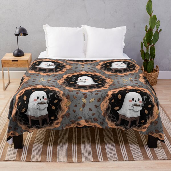 Item preview, Cute Ghost Halloween Medallion Seamless Pattern designed and sold by Camel & Quirk.