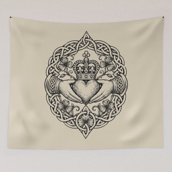 Item preview, Celtic Irish Claddagh Knotwork designed and sold by bapupa.