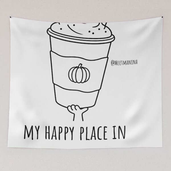 Item preview, MANINA - Tiny Hand Holding a Pumpkin Spice Latte  designed and sold by MeetManina.