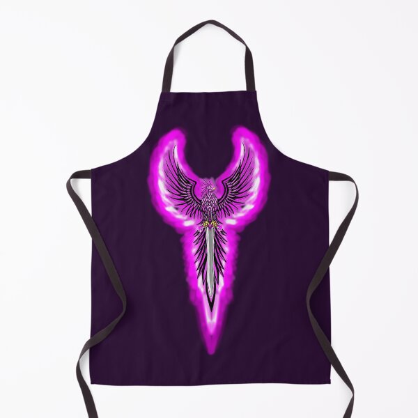 Item preview, Majestic Flaming Purple Phoenix with Sword Crest designed and sold by URSM.