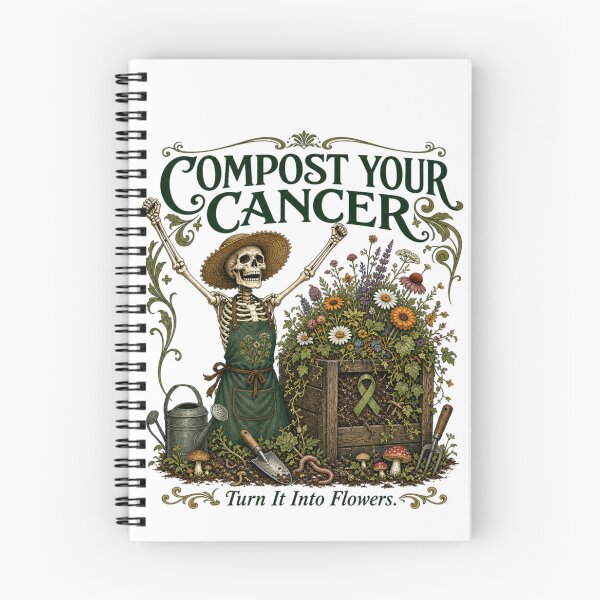 Item preview, Compost Your Cancer Turn It Into Flowers Gothic Art designed and sold by SedaMythica.