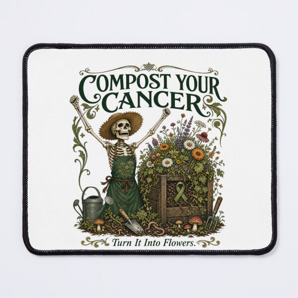 Item preview, Compost Your Cancer Turn It Into Flowers Gothic Art designed and sold by SedaMythica.