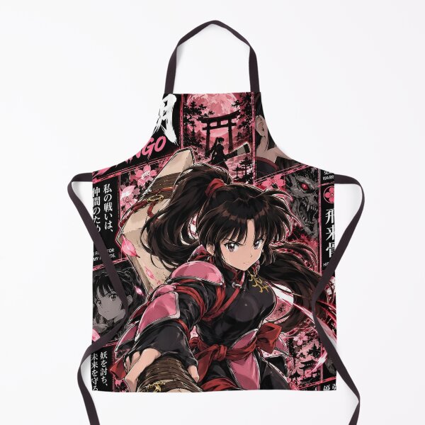 Item preview, Sango Anime Warrior – Demon Slayer Huntress with Giant Boomerang & Sakura designed and sold by Dyan4.