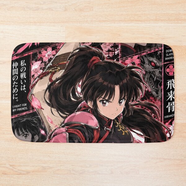 Item preview, Sango Anime Warrior – Demon Slayer Huntress with Giant Boomerang & Sakura designed and sold by Dyan4.