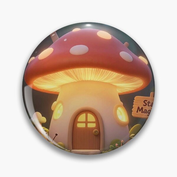 Item preview, Cute Magical Mushroom House Stay Magical designed and sold by MFMart.