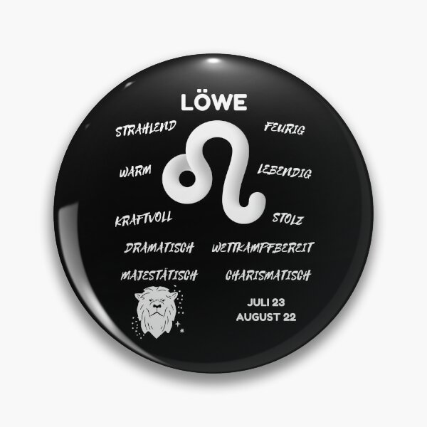 Artikelvorschau, Löwe Sternzeichen Astrologie Horoskop Symbol - Classic White & Black entworfen und verkauft von ZODIARA.