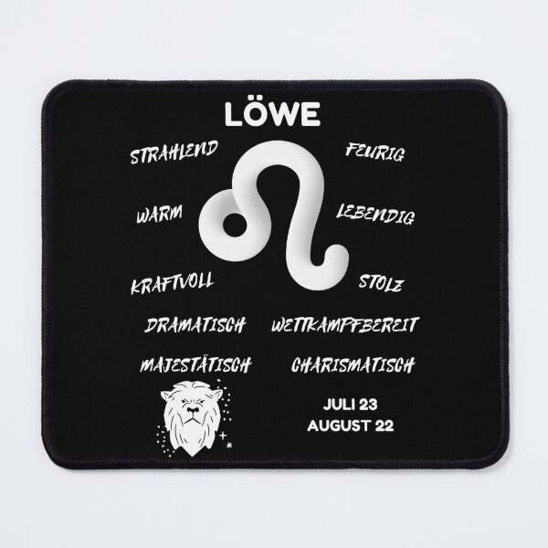Artikelvorschau, Löwe Sternzeichen Astrologie Horoskop Symbol - Classic White & Black entworfen und verkauft von ZODIARA.