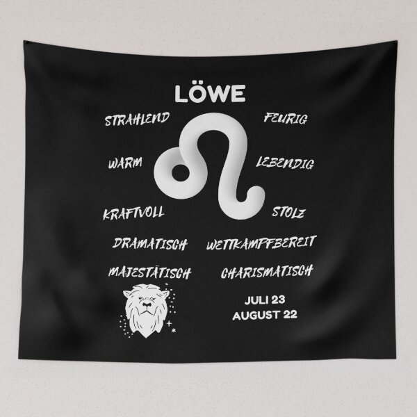 Artikelvorschau, Löwe Sternzeichen Astrologie Horoskop Symbol - Classic White & Black entworfen und verkauft von ZODIARA.