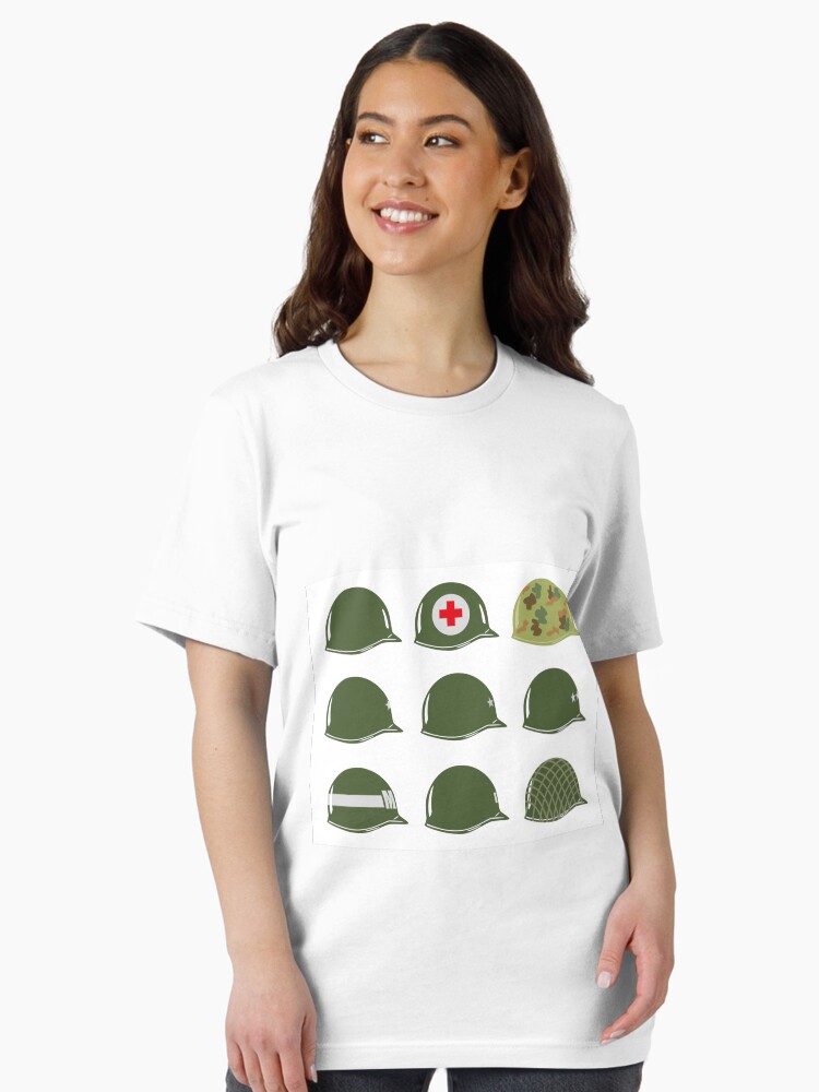 Thumbnail 2 of 7, Essential T-Shirt, US Army Helmets WW2 designed and sold by wiscan.