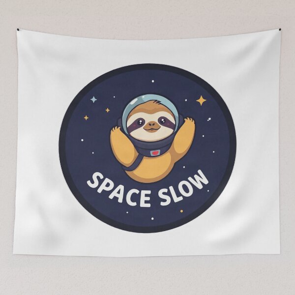 Item preview, Retro Sunset Space Sloth designed and sold by Arc2020.